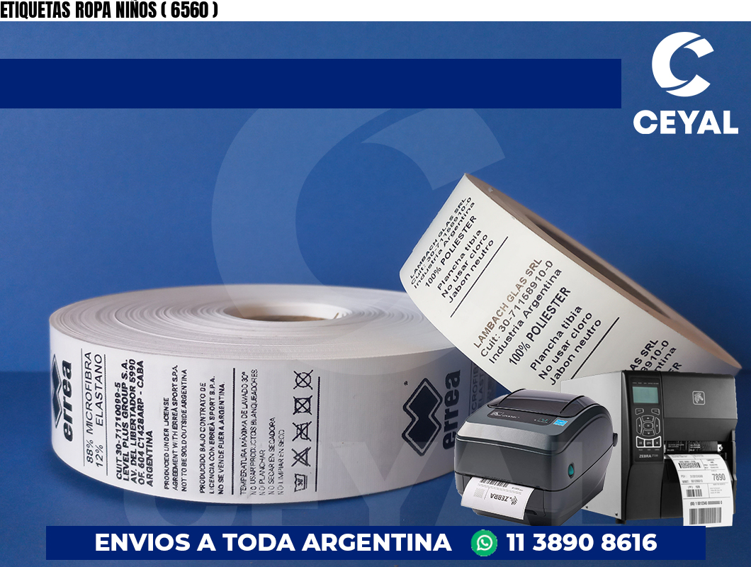 ETIQUETAS ROPA NIÑOS ( 6560 )