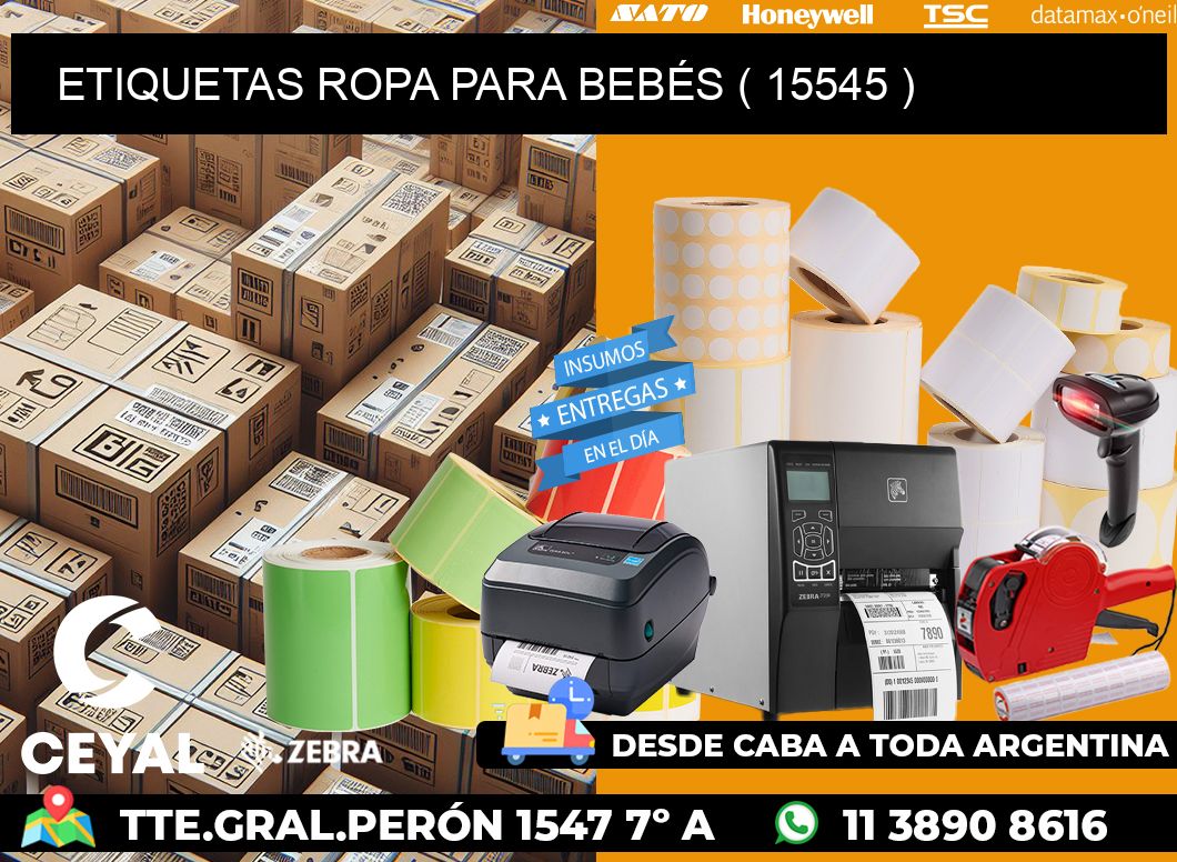 ETIQUETAS ROPA PARA BEBÉS ( 15545 )