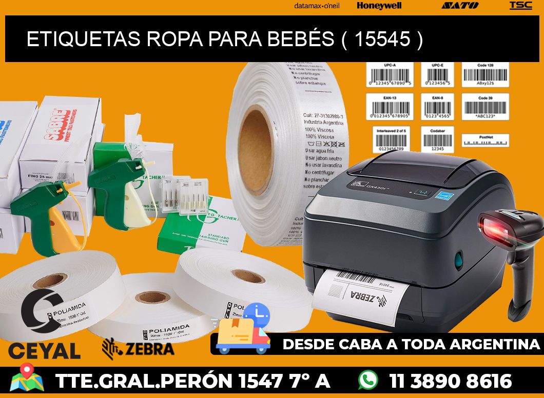 ETIQUETAS ROPA PARA BEBÉS ( 15545 )