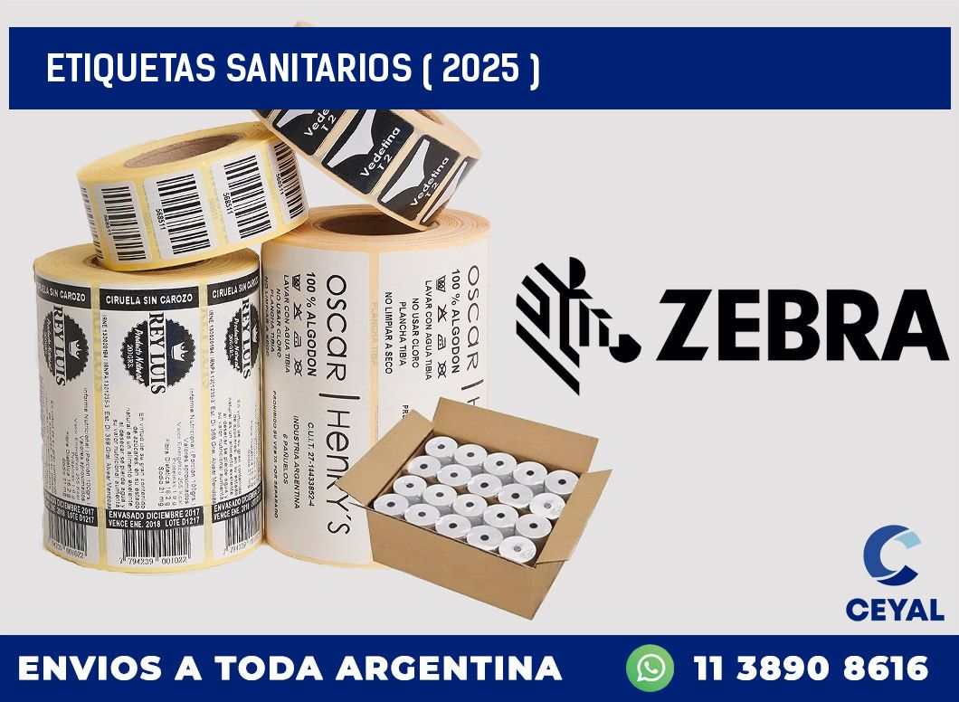 ETIQUETAS SANITARIOS ( 2025 )