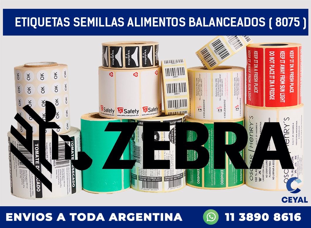 ETIQUETAS SEMILLAS ALIMENTOS BALANCEADOS ( 8075 )
