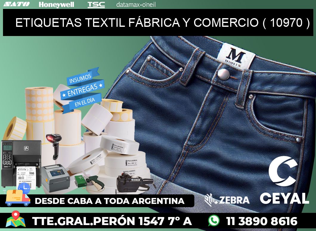 ETIQUETAS TEXTIL FÁBRICA Y COMERCIO ( 10970 )