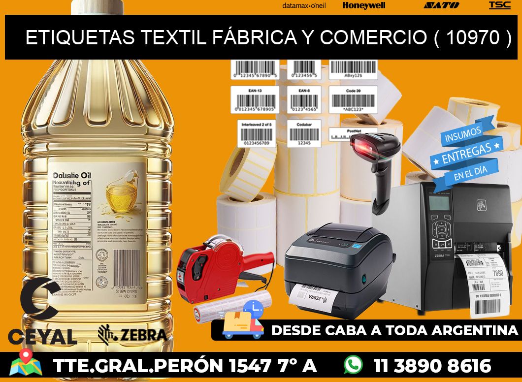 ETIQUETAS TEXTIL FÁBRICA Y COMERCIO ( 10970 )