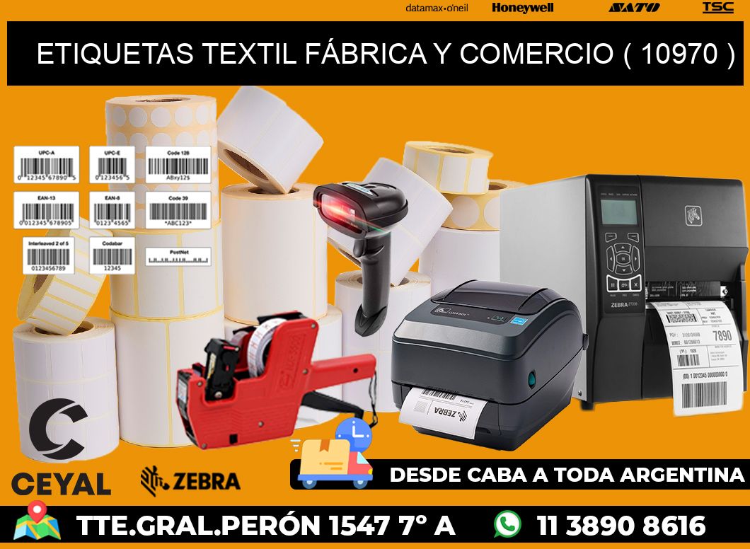 ETIQUETAS TEXTIL FÁBRICA Y COMERCIO ( 10970 )