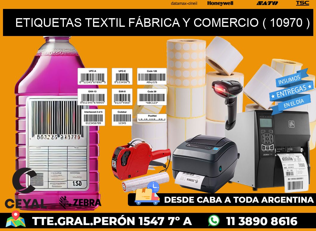 ETIQUETAS TEXTIL FÁBRICA Y COMERCIO ( 10970 )
