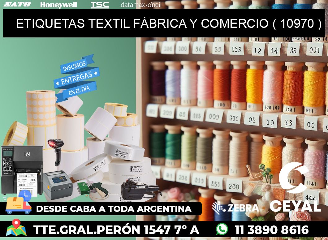 ETIQUETAS TEXTIL FÁBRICA Y COMERCIO ( 10970 )