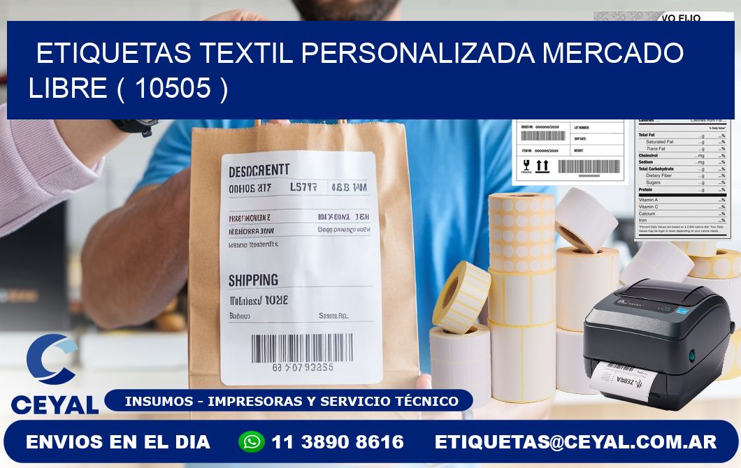 ETIQUETAS TEXTIL PERSONALIZADA MERCADO LIBRE ( 10505 )