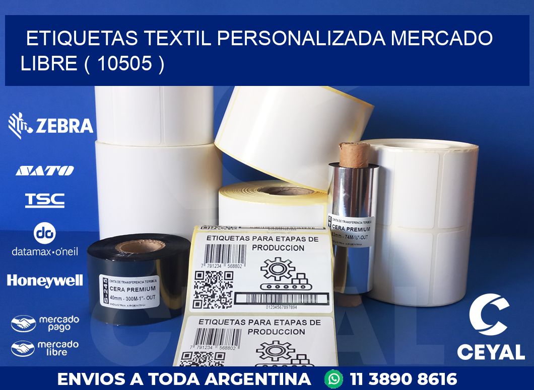 ETIQUETAS TEXTIL PERSONALIZADA MERCADO LIBRE ( 10505 )