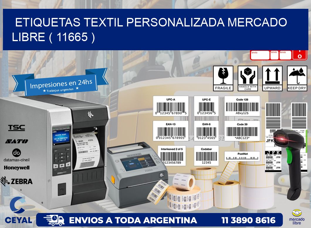 ETIQUETAS TEXTIL PERSONALIZADA MERCADO LIBRE ( 11665 )