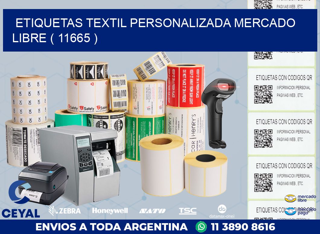 ETIQUETAS TEXTIL PERSONALIZADA MERCADO LIBRE ( 11665 )