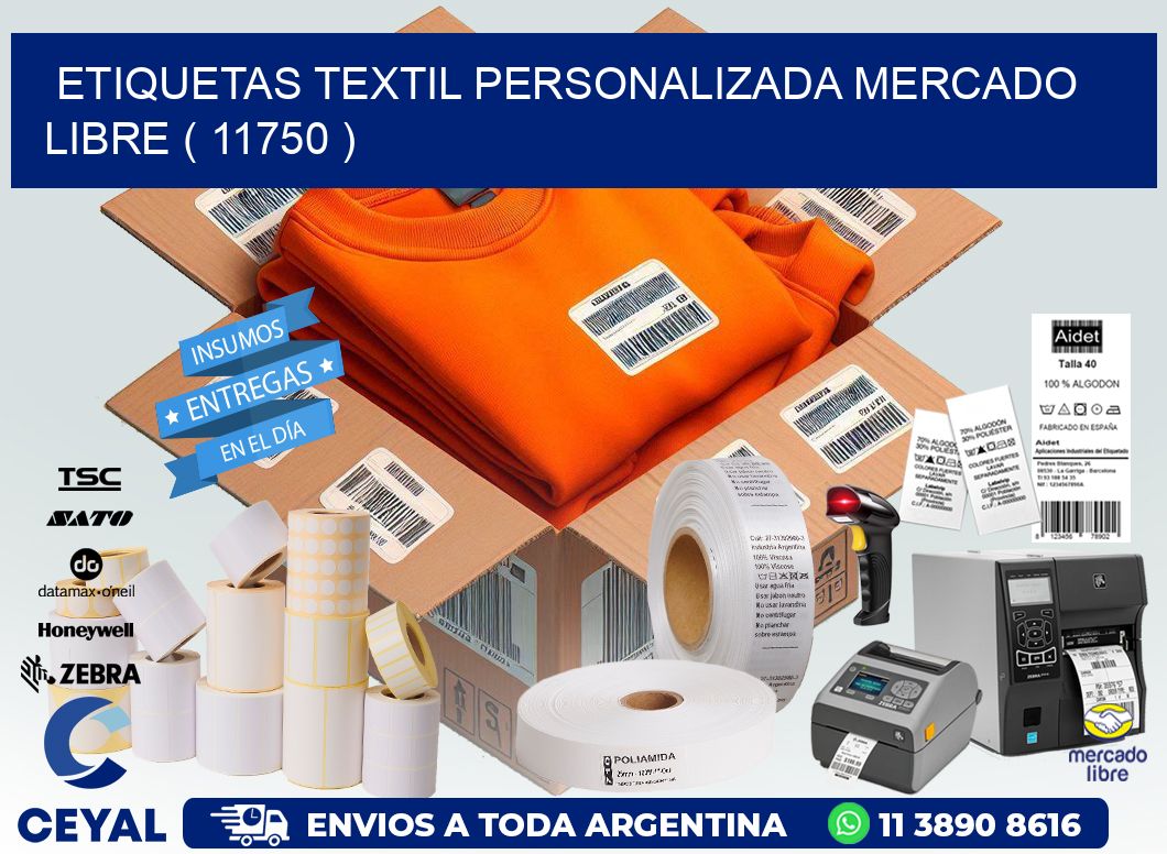 ETIQUETAS TEXTIL PERSONALIZADA MERCADO LIBRE ( 11750 )