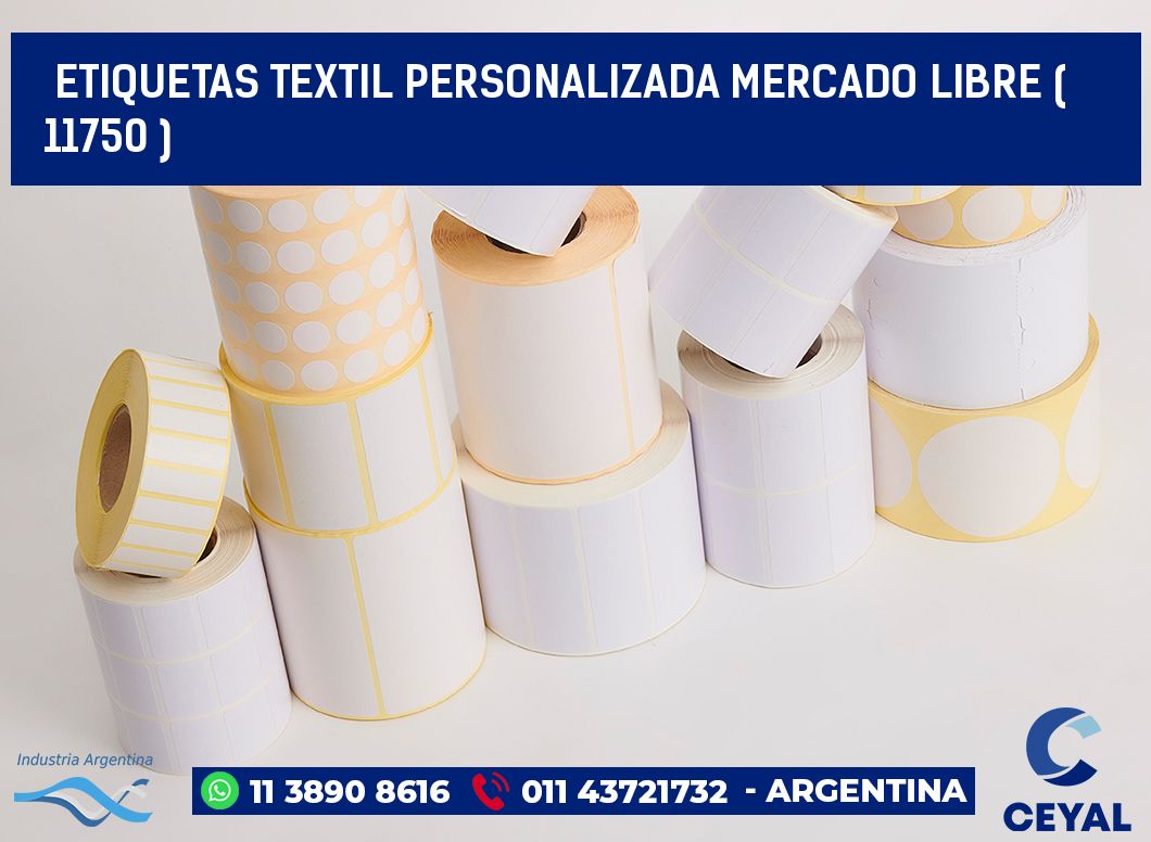 ETIQUETAS TEXTIL PERSONALIZADA MERCADO LIBRE ( 11750 )