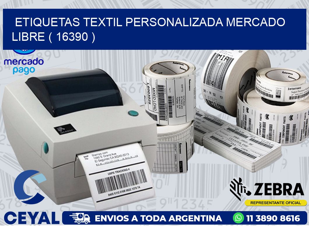 ETIQUETAS TEXTIL PERSONALIZADA MERCADO LIBRE ( 16390 )