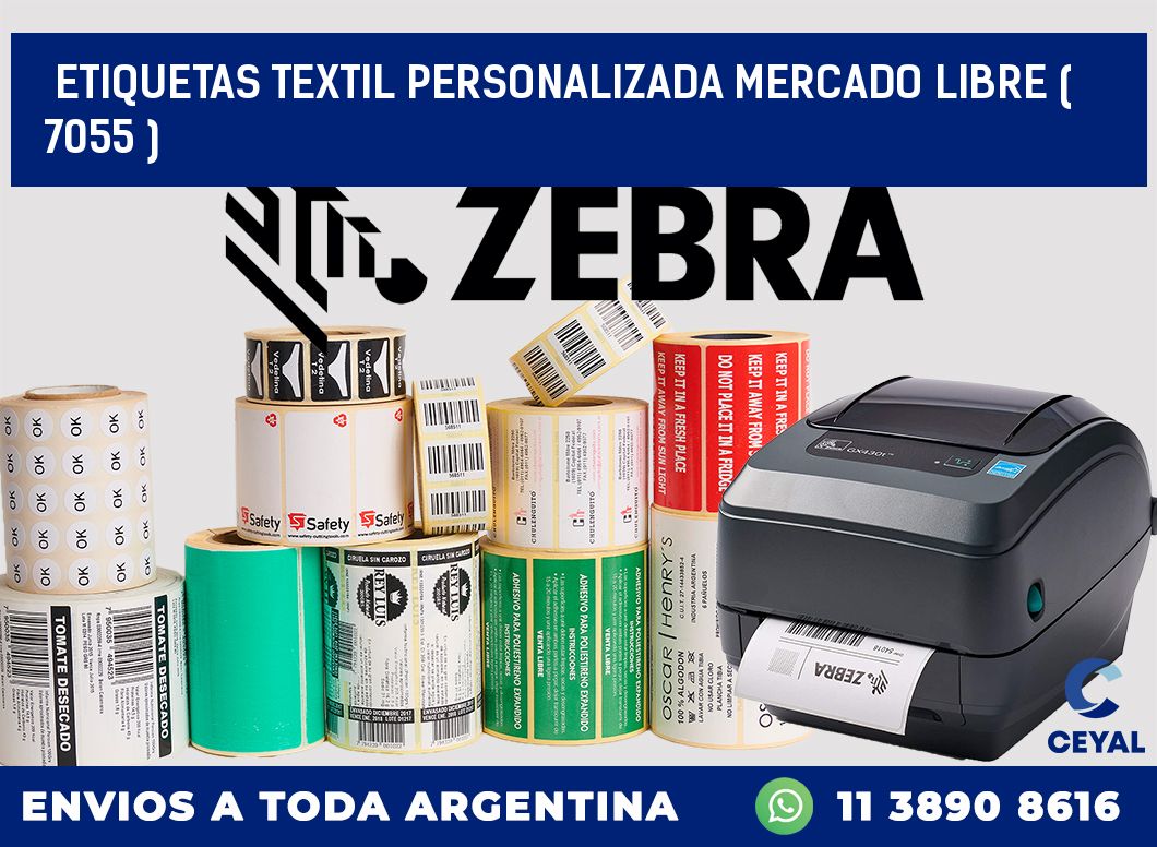 ETIQUETAS TEXTIL PERSONALIZADA MERCADO LIBRE ( 7055 )