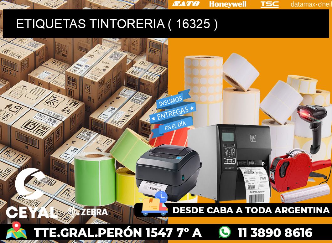 ETIQUETAS TINTORERIA ( 16325 )