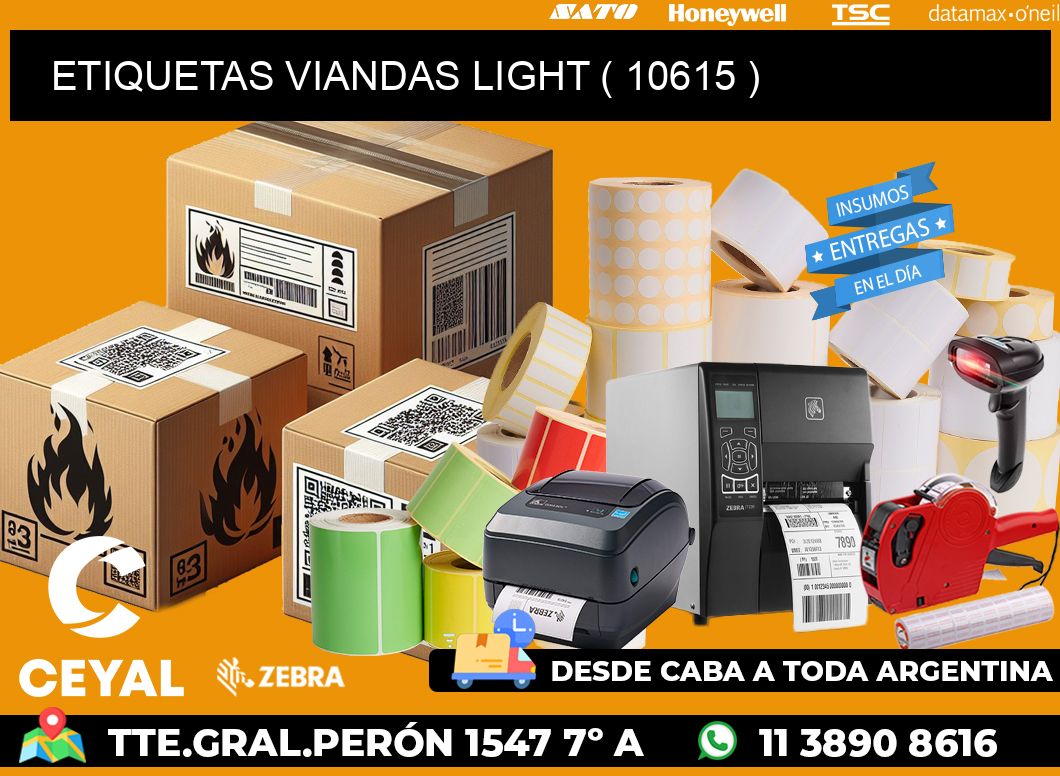 ETIQUETAS VIANDAS LIGHT ( 10615 )