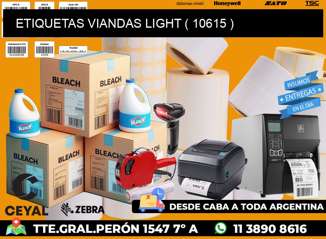 ETIQUETAS VIANDAS LIGHT ( 10615 )