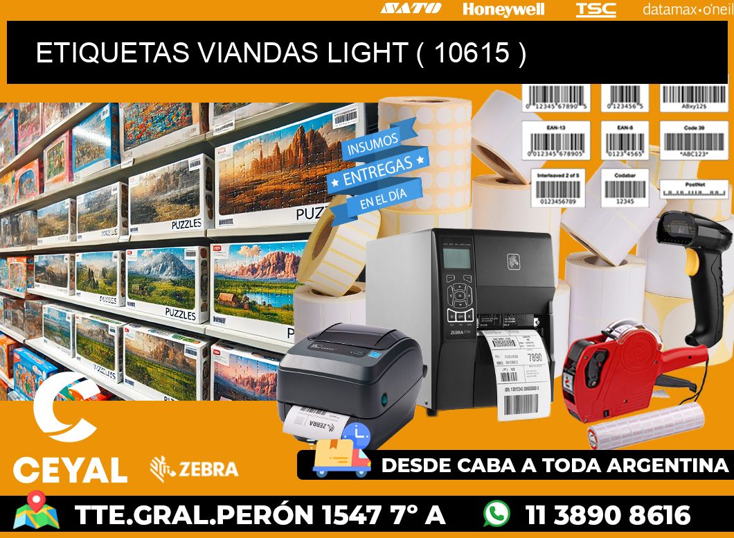 ETIQUETAS VIANDAS LIGHT ( 10615 )