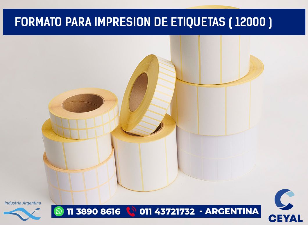 FORMATO PARA IMPRESION DE ETIQUETAS ( 12000 )