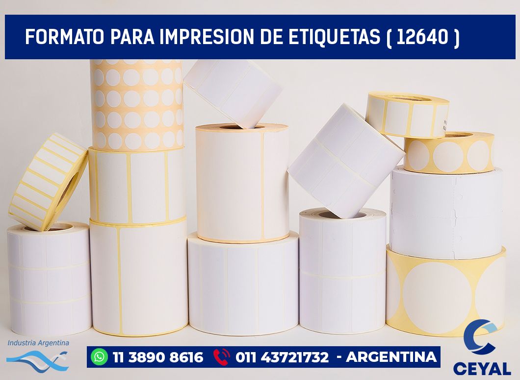 FORMATO PARA IMPRESION DE ETIQUETAS ( 12640 )