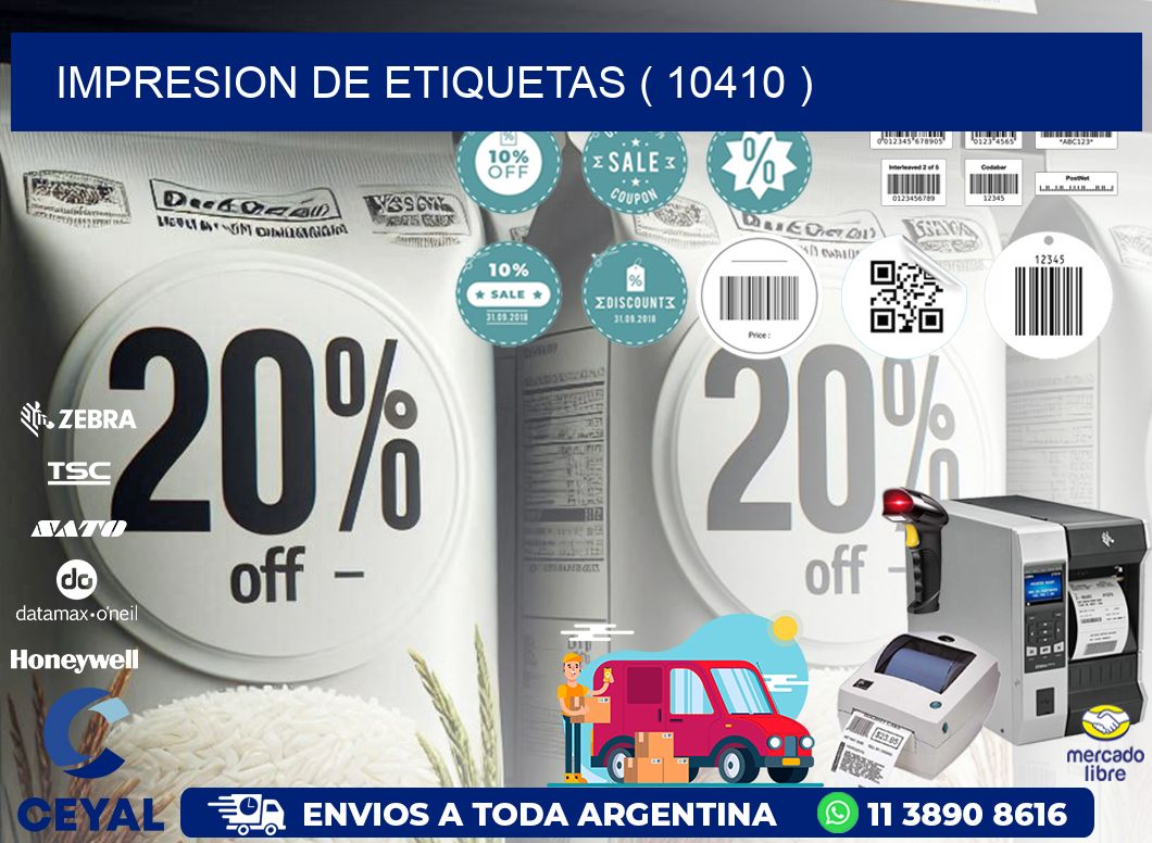 IMPRESION DE ETIQUETAS ( 10410 )