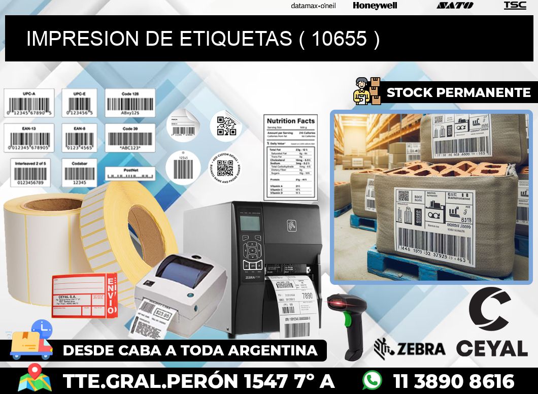 IMPRESION DE ETIQUETAS ( 10655 )