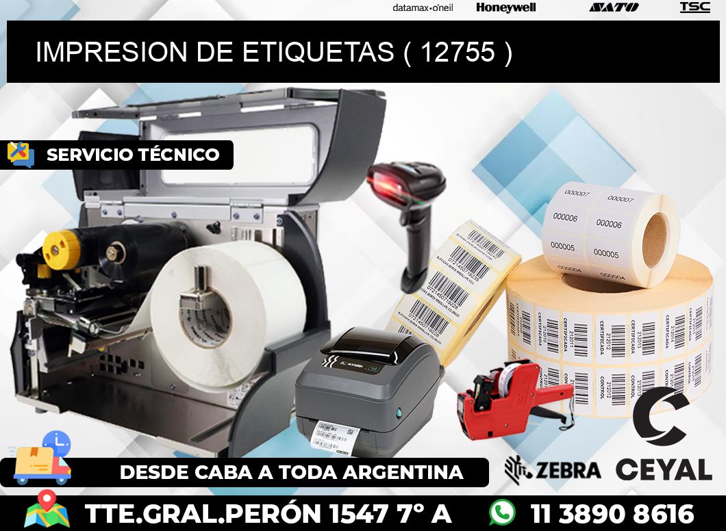 IMPRESION DE ETIQUETAS ( 12755 )