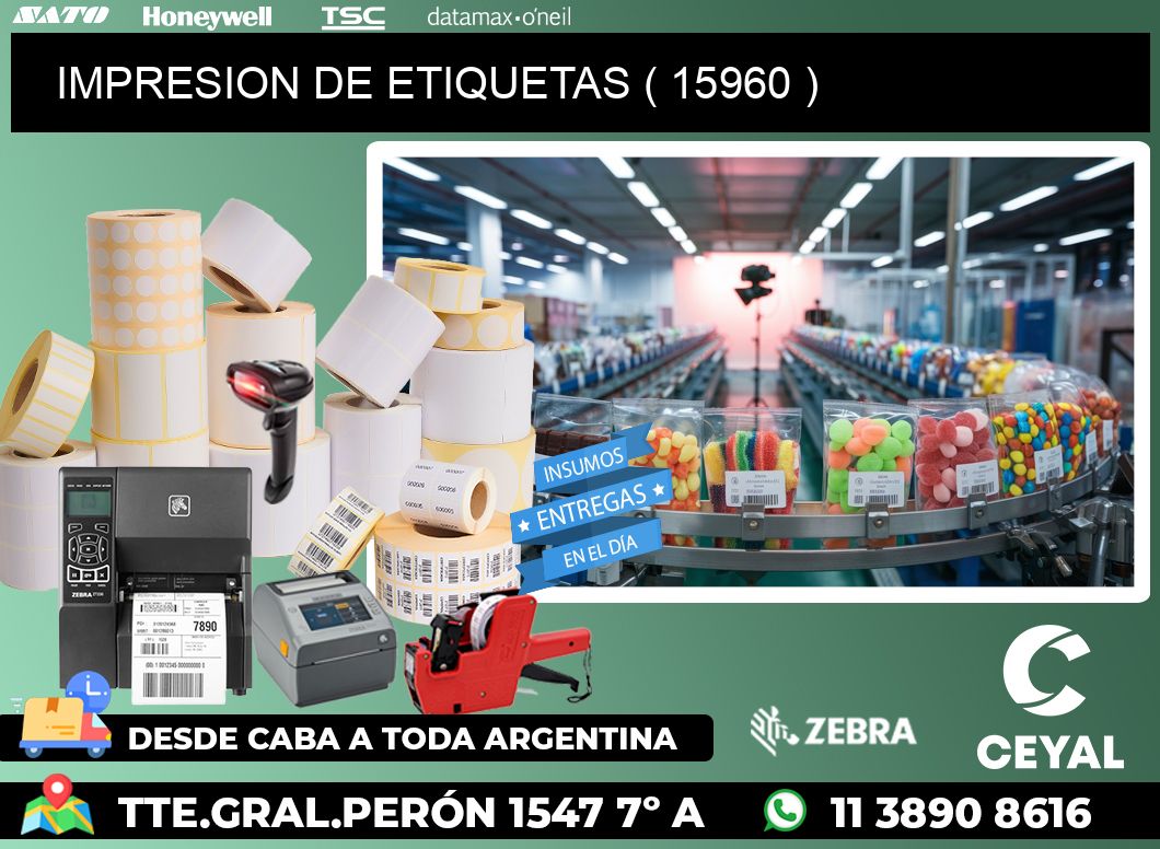 IMPRESION DE ETIQUETAS ( 15960 )