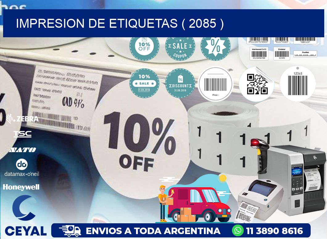 IMPRESION DE ETIQUETAS ( 2085 )