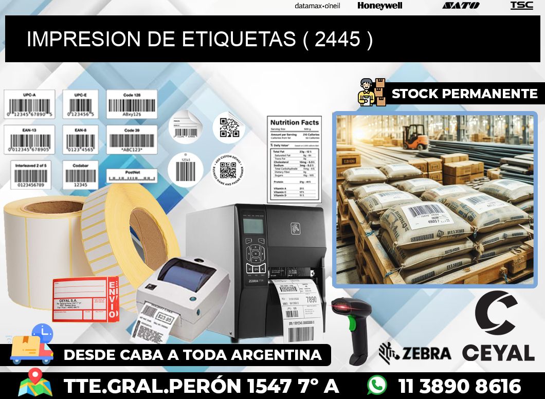 IMPRESION DE ETIQUETAS ( 2445 )