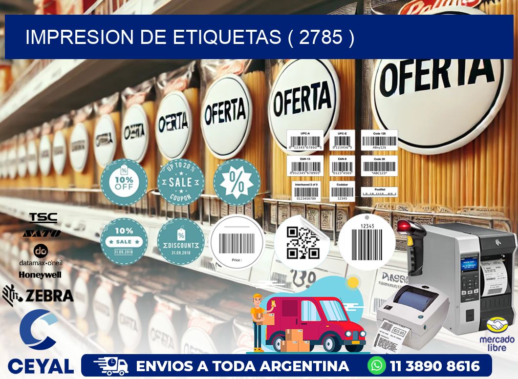 IMPRESION DE ETIQUETAS ( 2785 )