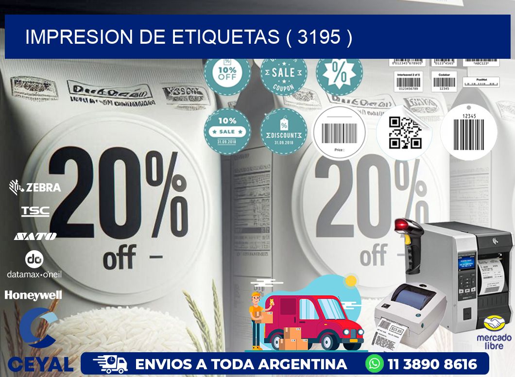 IMPRESION DE ETIQUETAS ( 3195 )
