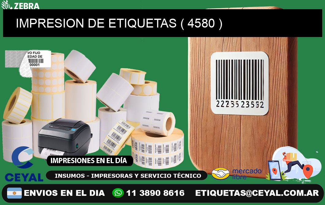 IMPRESION DE ETIQUETAS ( 4580 )