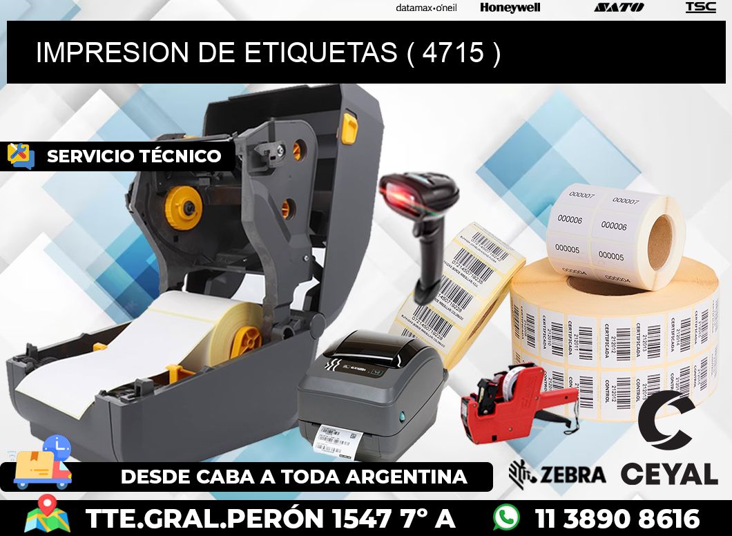 IMPRESION DE ETIQUETAS ( 4715 )