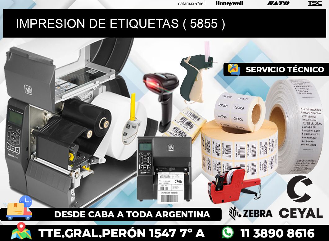IMPRESION DE ETIQUETAS ( 5855 )