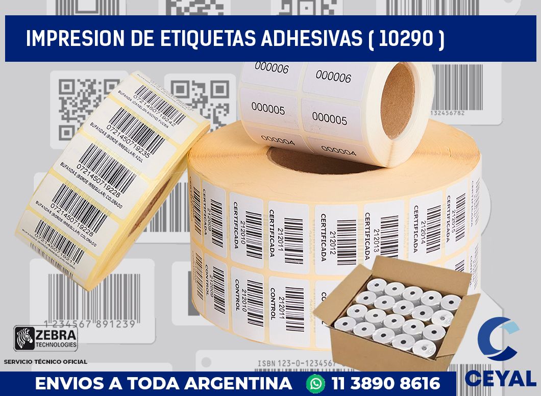 IMPRESION DE ETIQUETAS ADHESIVAS ( 10290 )