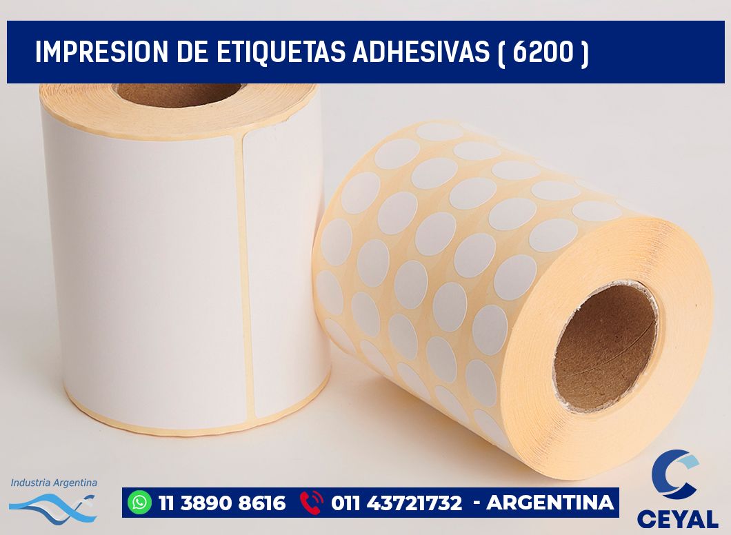 IMPRESION DE ETIQUETAS ADHESIVAS ( 6200 )
