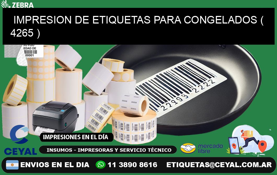 IMPRESION DE ETIQUETAS PARA CONGELADOS ( 4265 )