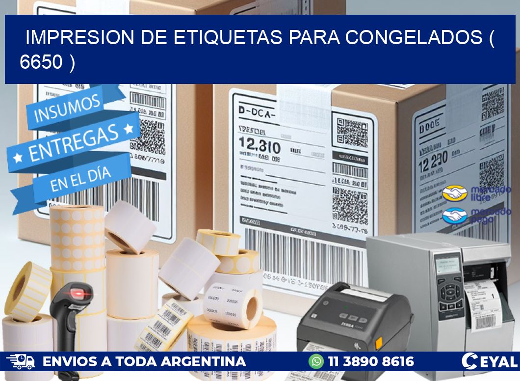 IMPRESION DE ETIQUETAS PARA CONGELADOS ( 6650 )