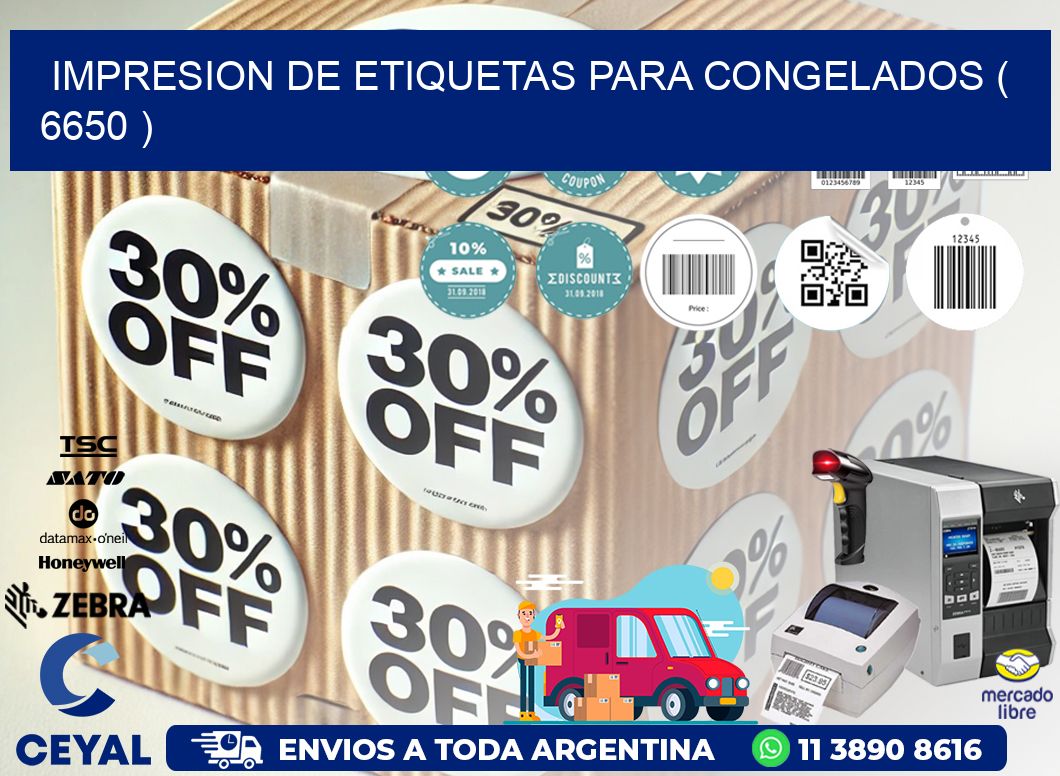 IMPRESION DE ETIQUETAS PARA CONGELADOS ( 6650 )