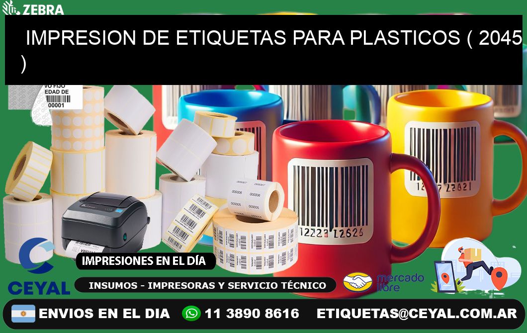 IMPRESION DE ETIQUETAS PARA PLASTICOS ( 2045 )