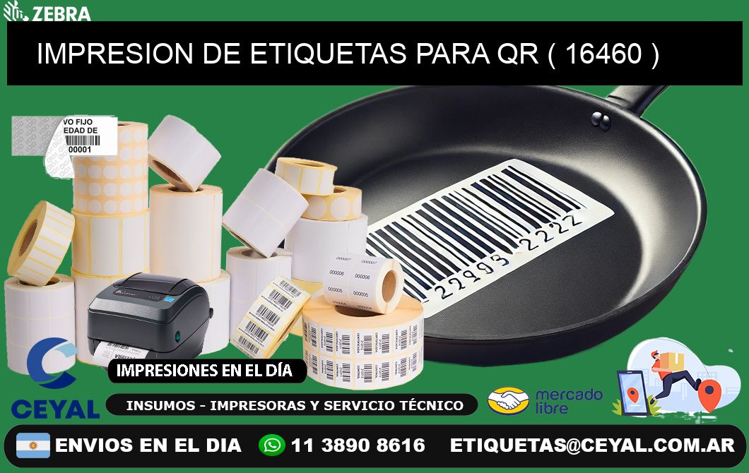 IMPRESION DE ETIQUETAS PARA QR ( 16460 )