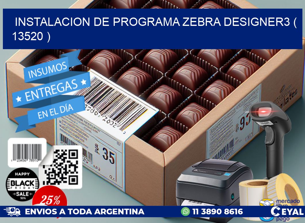 INSTALACION DE PROGRAMA ZEBRA DESIGNER3 ( 13520 )