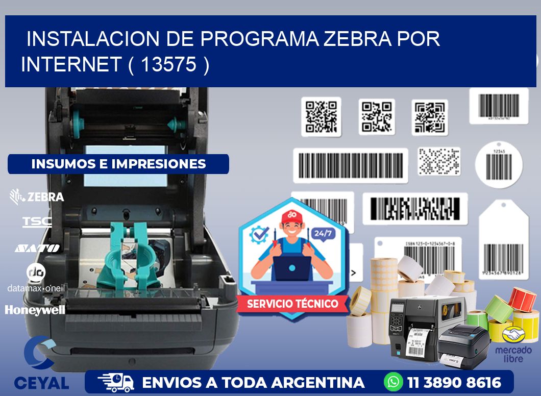 INSTALACION DE PROGRAMA ZEBRA POR INTERNET ( 13575 )