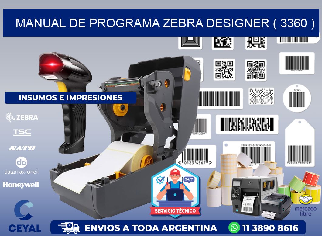 MANUAL DE PROGRAMA ZEBRA DESIGNER ( 3360 )
