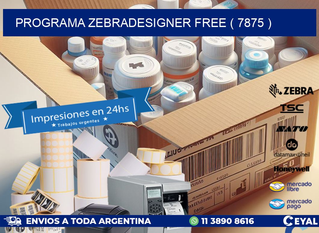 PROGRAMA ZEBRADESIGNER FREE ( 7875 )