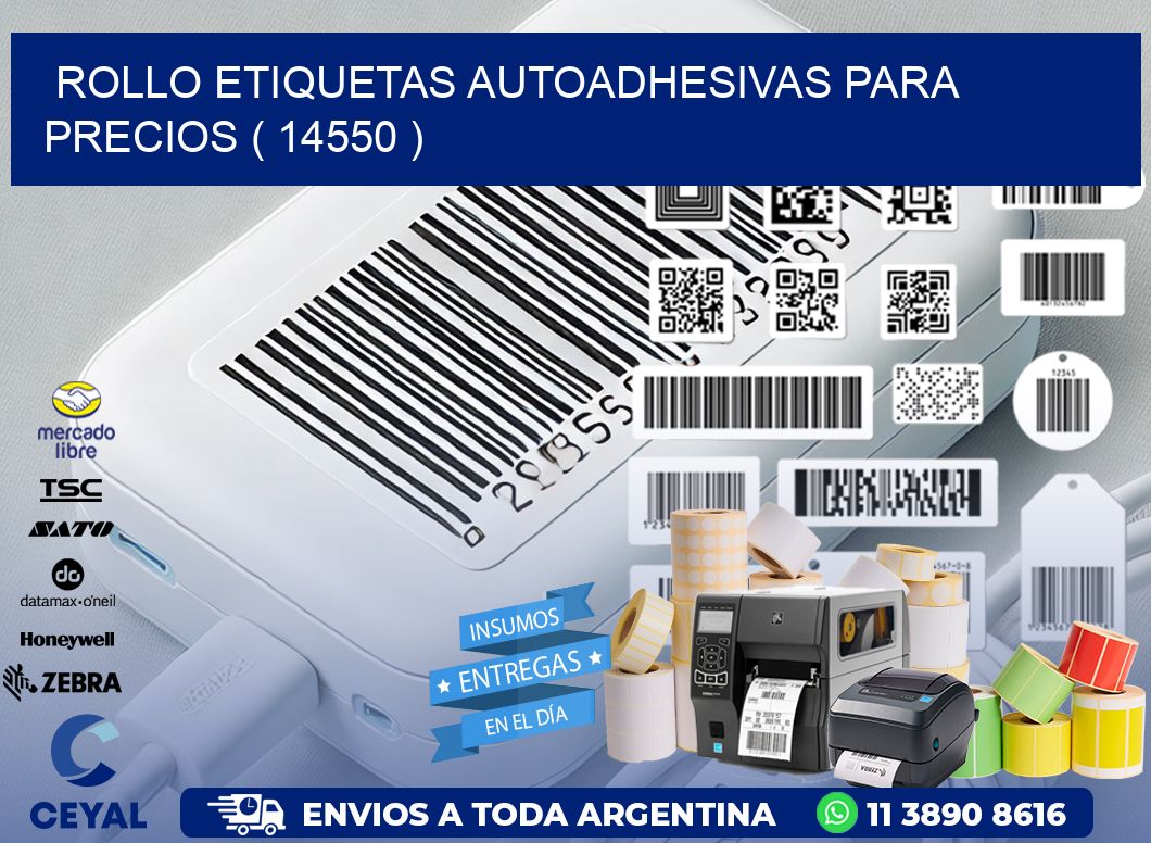 ROLLO ETIQUETAS AUTOADHESIVAS PARA PRECIOS ( 14550 )