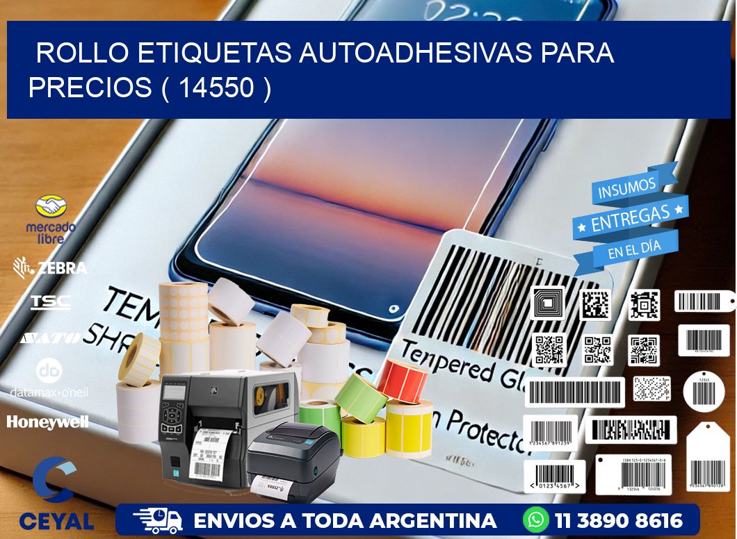 ROLLO ETIQUETAS AUTOADHESIVAS PARA PRECIOS ( 14550 )