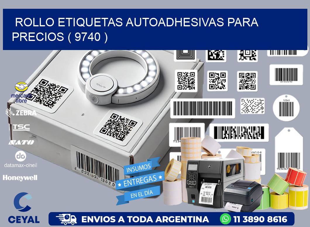 ROLLO ETIQUETAS AUTOADHESIVAS PARA PRECIOS ( 9740 )