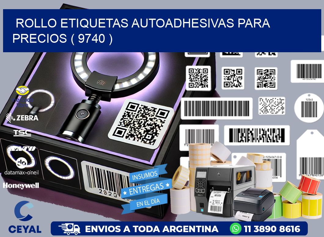 ROLLO ETIQUETAS AUTOADHESIVAS PARA PRECIOS ( 9740 )